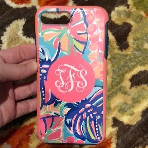 Monogram Otterbox iPhone 7/8 plus case